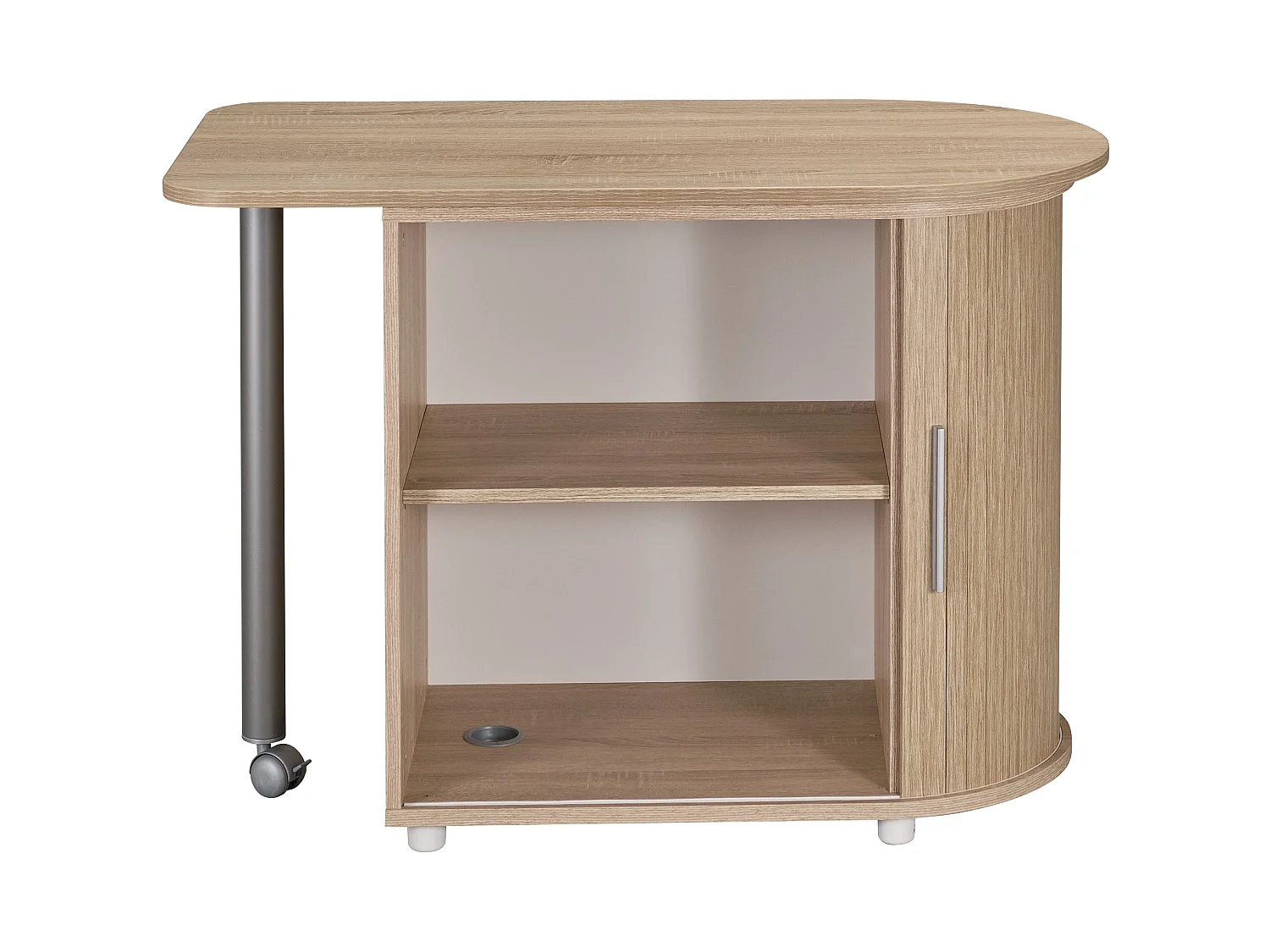 SIMMOB Modularer Schreibtisch mit Rollladen Computertisch 75 x 131 x 55 cm