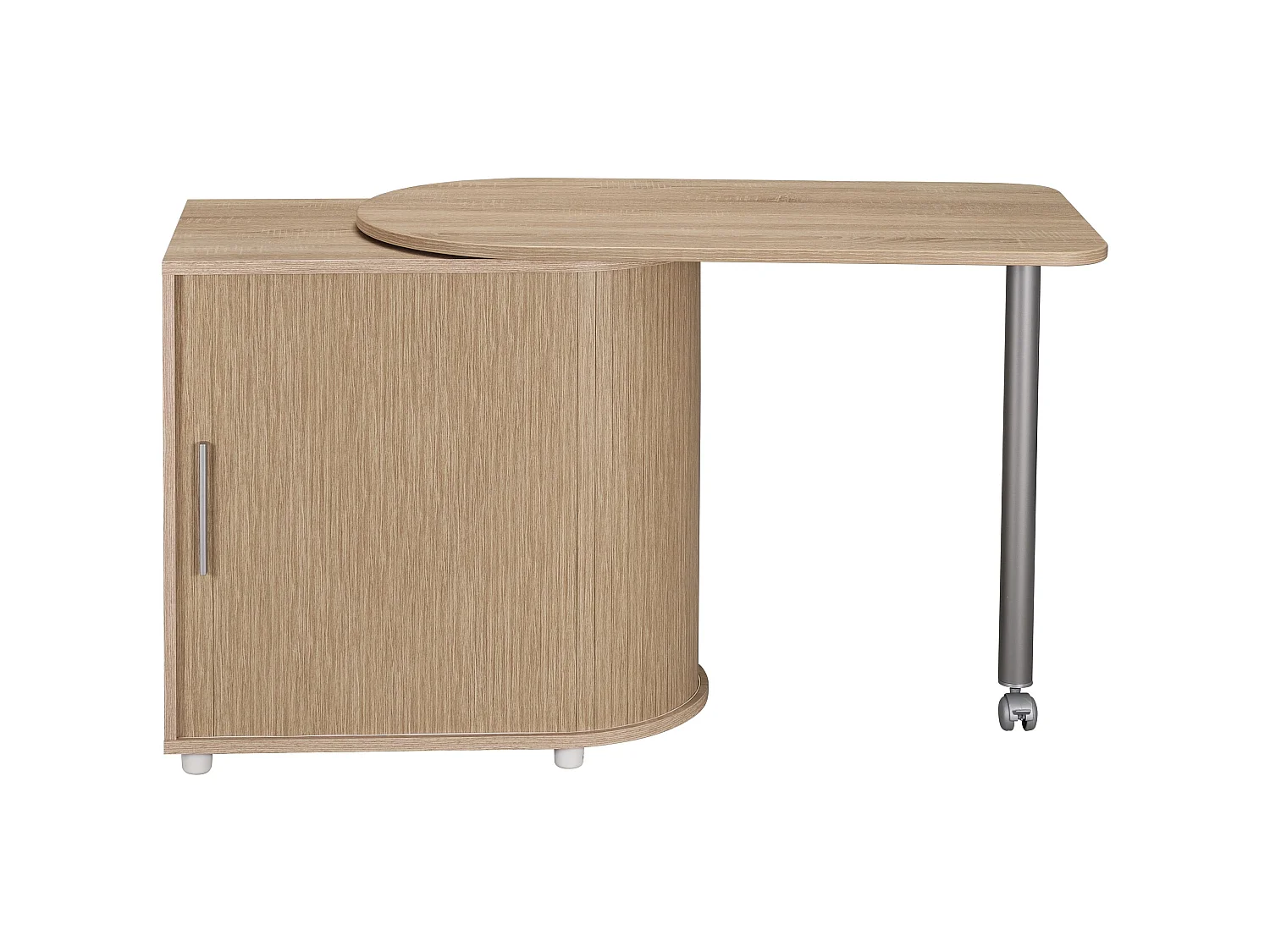 SIMMOB Modularer Schreibtisch mit Rollladen Computertisch 75 x 131 x 55 cm