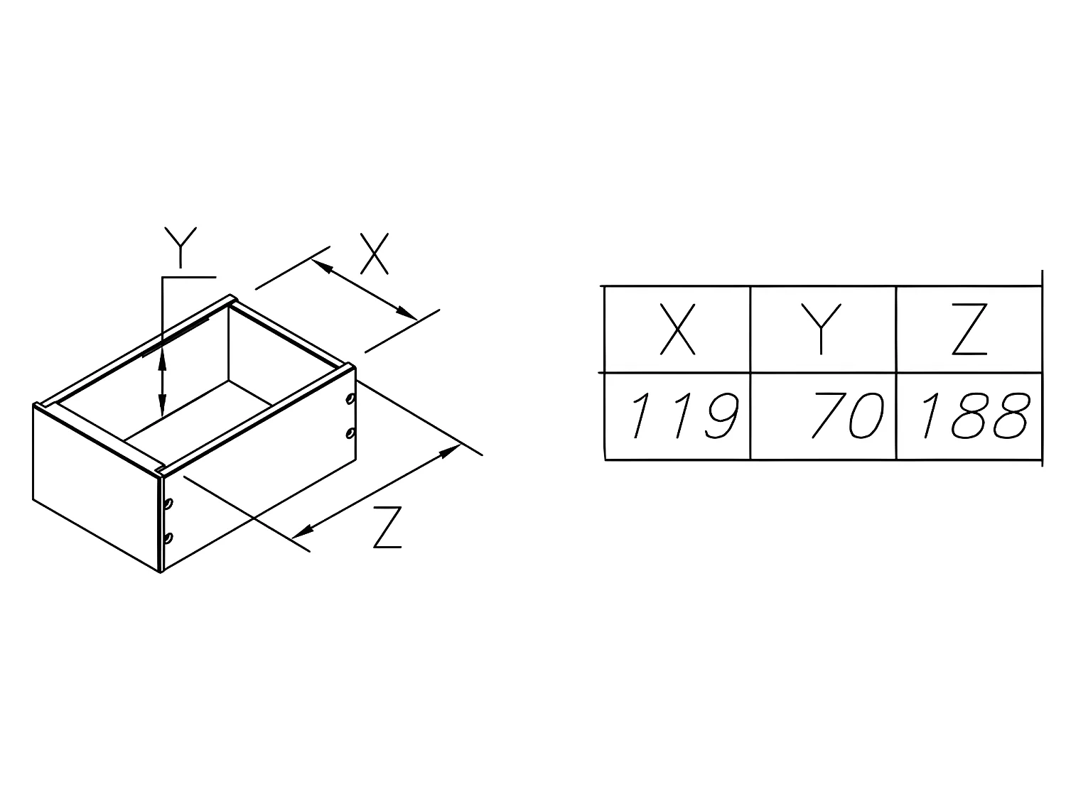 Surmeuble Blanc pour Table à Ecrire 2 Tiroirs 7 Niches L 97 H 40 P 28 cm