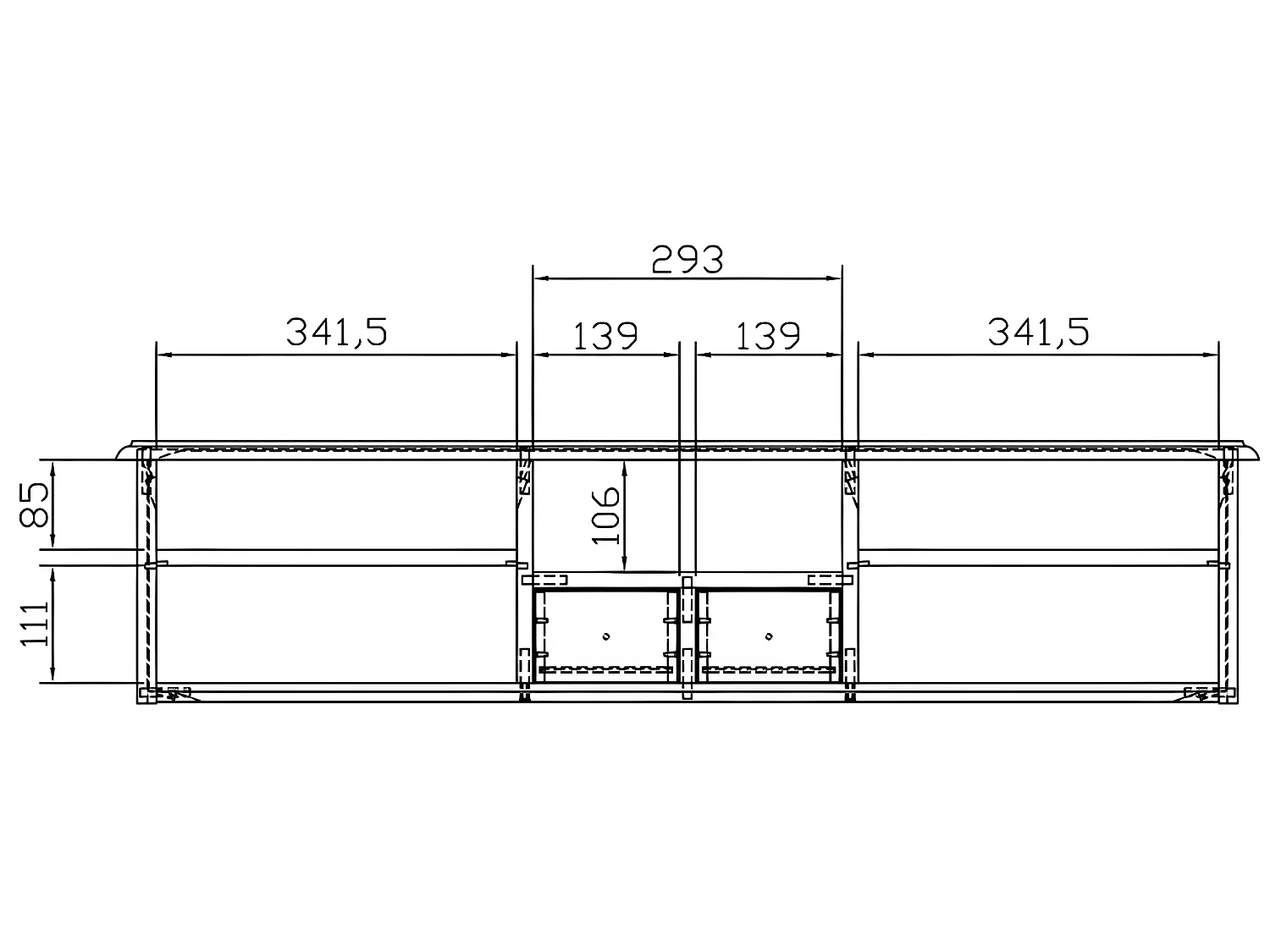 Surmeuble pour Bureau Blanc