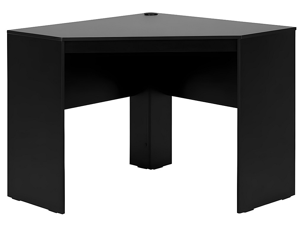 Bureau D'angle En Forme De L Noir Neuf
