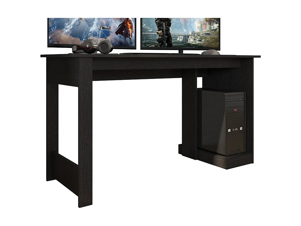 Bureau Gamer Noir Support UC L 136 H 75 P 54 cm