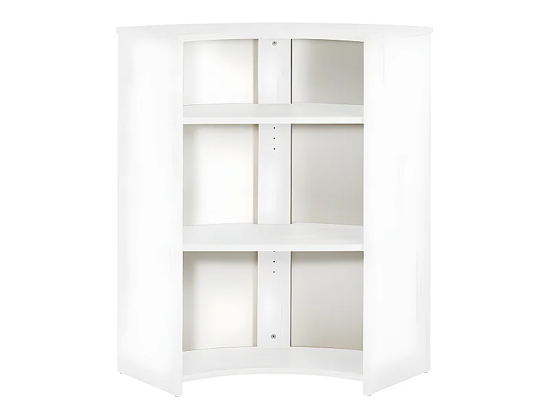 Meuble Comptoir Bar 96 cm Blanc 3 Niches - Coloris: Capitons 911