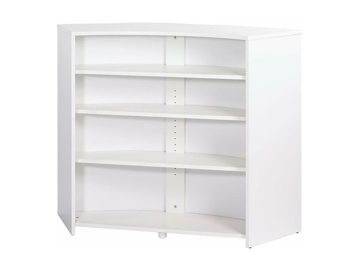 Meuble Bar, Meuble Comptoir Blanc 135 cm - Coloris: Blanc