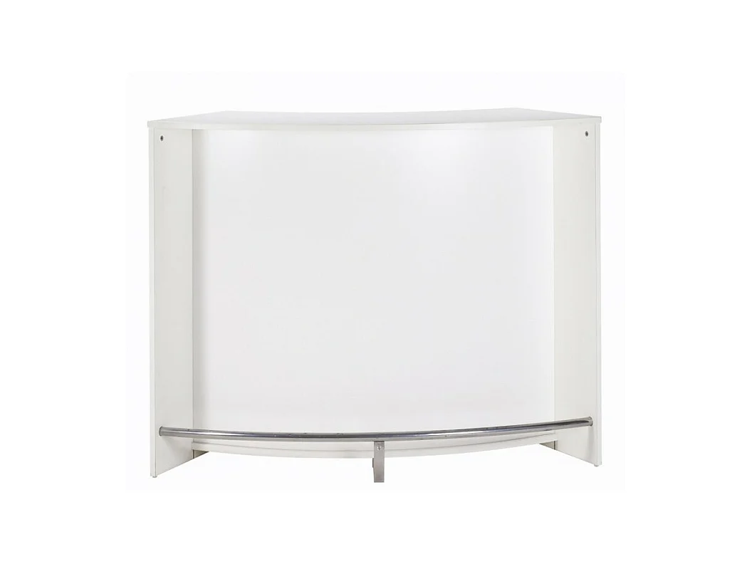 Meuble Bar, Meuble Comptoir Blanc 135 cm - Coloris: Blanc