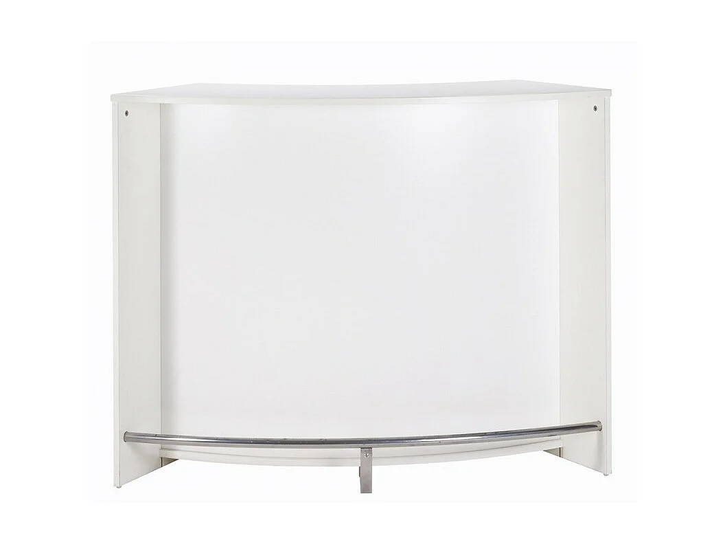 Meuble Bar, Meuble Comptoir Blanc 135 cm - Coloris: Blanc