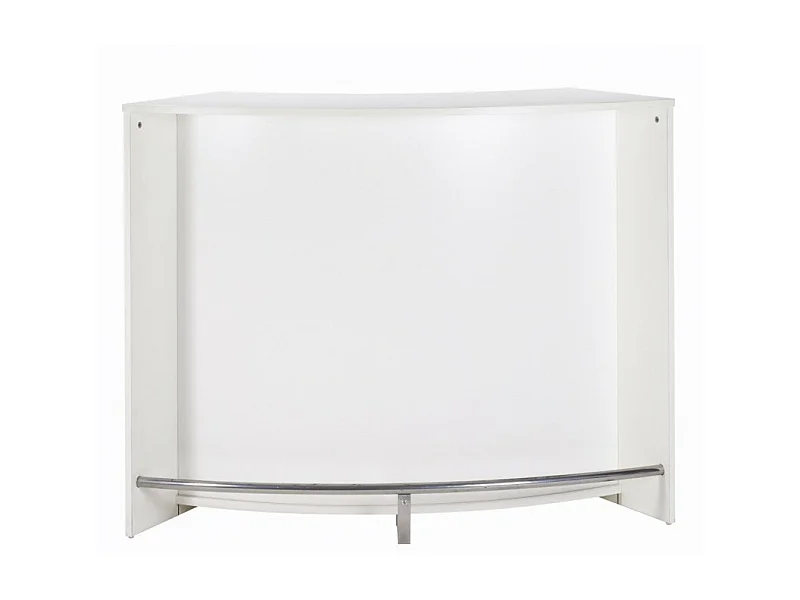 Meuble Bar, Meuble Comptoir Blanc 135 cm - Coloris: Blanc