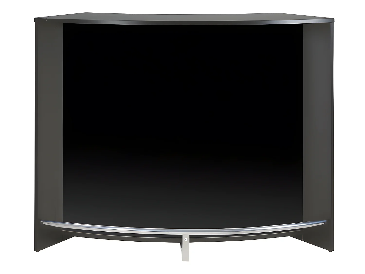 Meuble Bar Meuble Comptoir Noir ou Blanc Face Noire 134,5 x 104,8 x 55,3 cm - Coloris: Noir