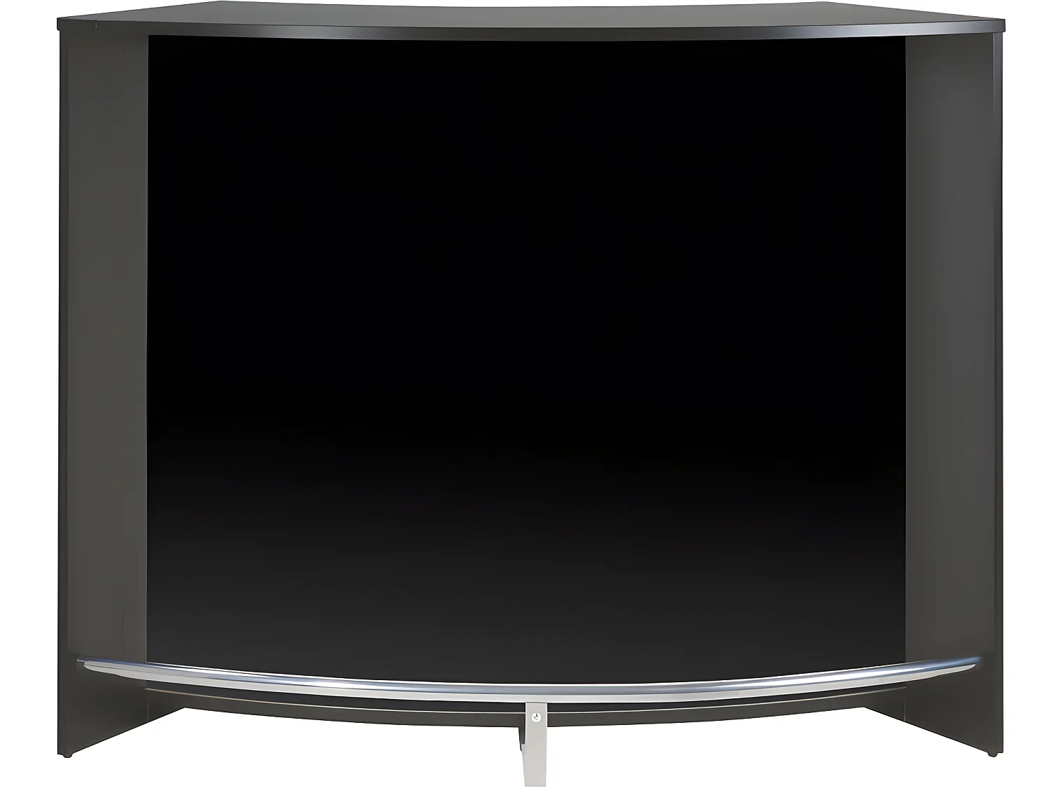 Meuble Bar Meuble Comptoir Noir ou Blanc Face Noire 134,5 x 104,8 x 55,3 cm - Coloris: Noir