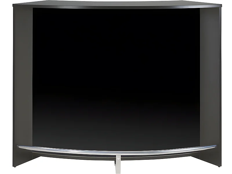 Meuble Bar Meuble Comptoir Noir ou Blanc Face Noire 134,5 x 104,8 x 55,3 cm - Coloris: Noir