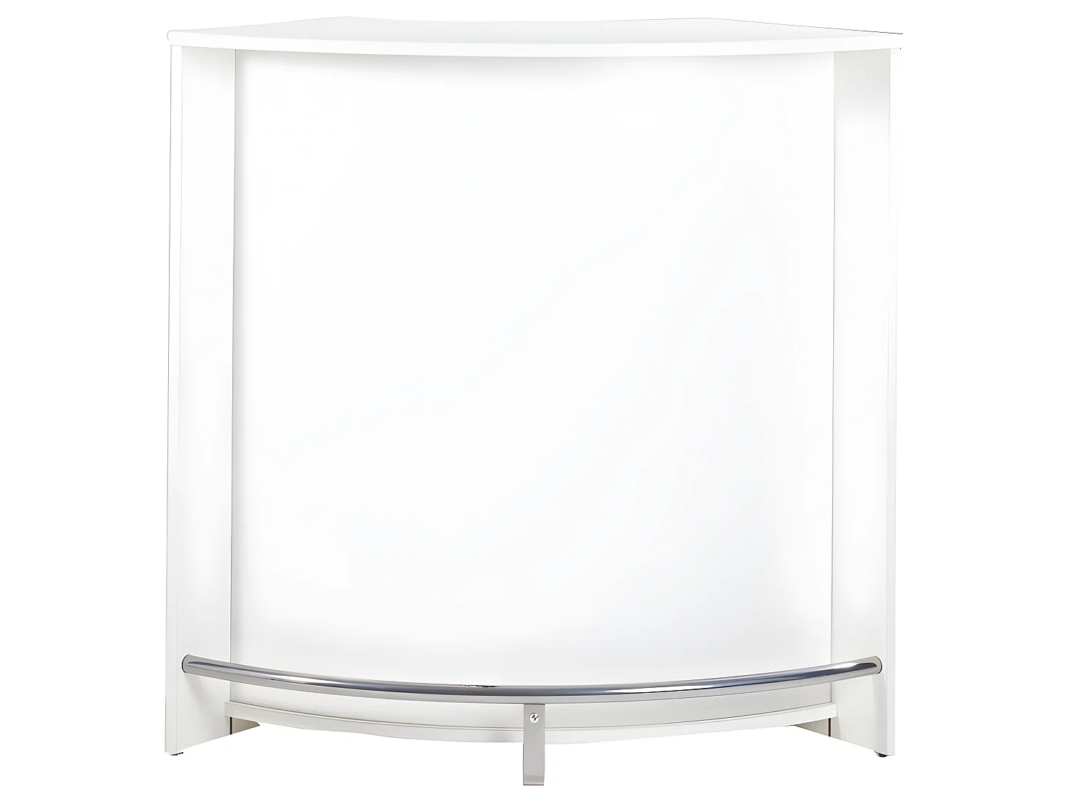 Meuble Bar Comptoir Cuisine Blanc 107 cm - Coloris: Blanc