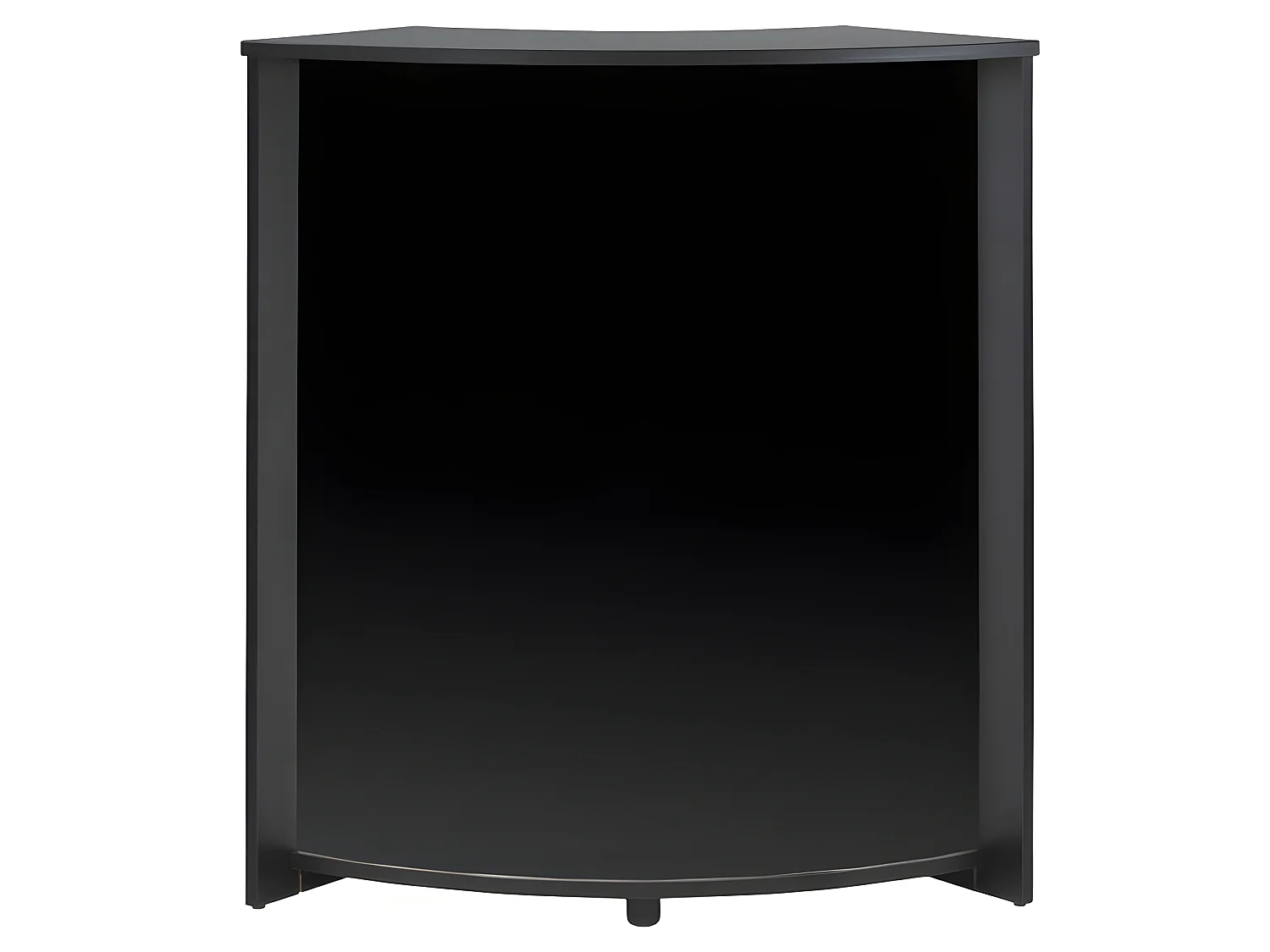 Meuble Comptoir Meuble Bar 96 cm Face Noire 3 Niches 96,7 x 104,8 x 44,9 cm - Coloris: Noir