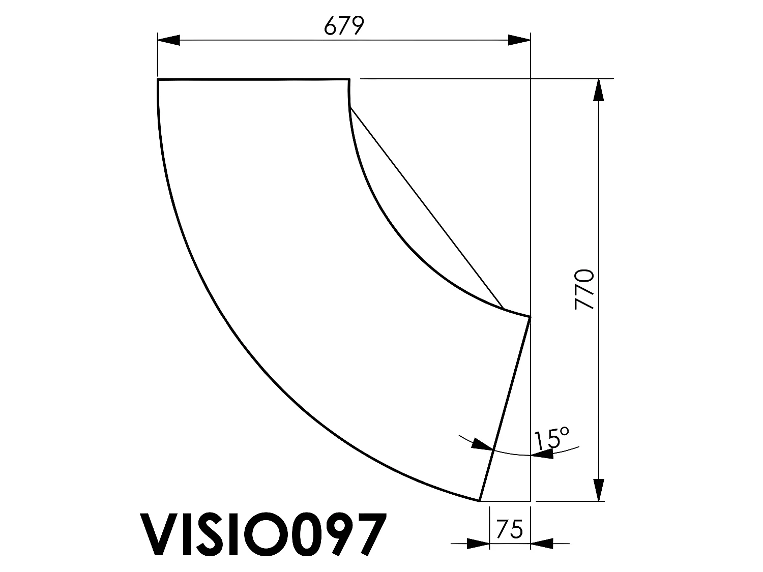 Meuble Comptoir Meuble Bar 96 cm Face Noire 3 Niches 96,7 x 104,8 x 44,9 cm - Coloris: Noir