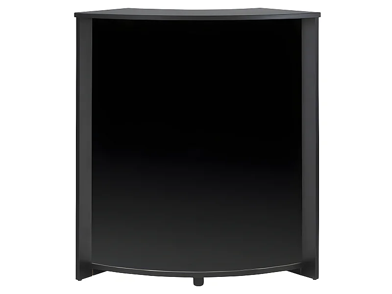 Meuble Comptoir Meuble Bar 96 cm Face Noire 3 Niches 96,7 x 104,8 x 44,9 cm - Coloris: Noir