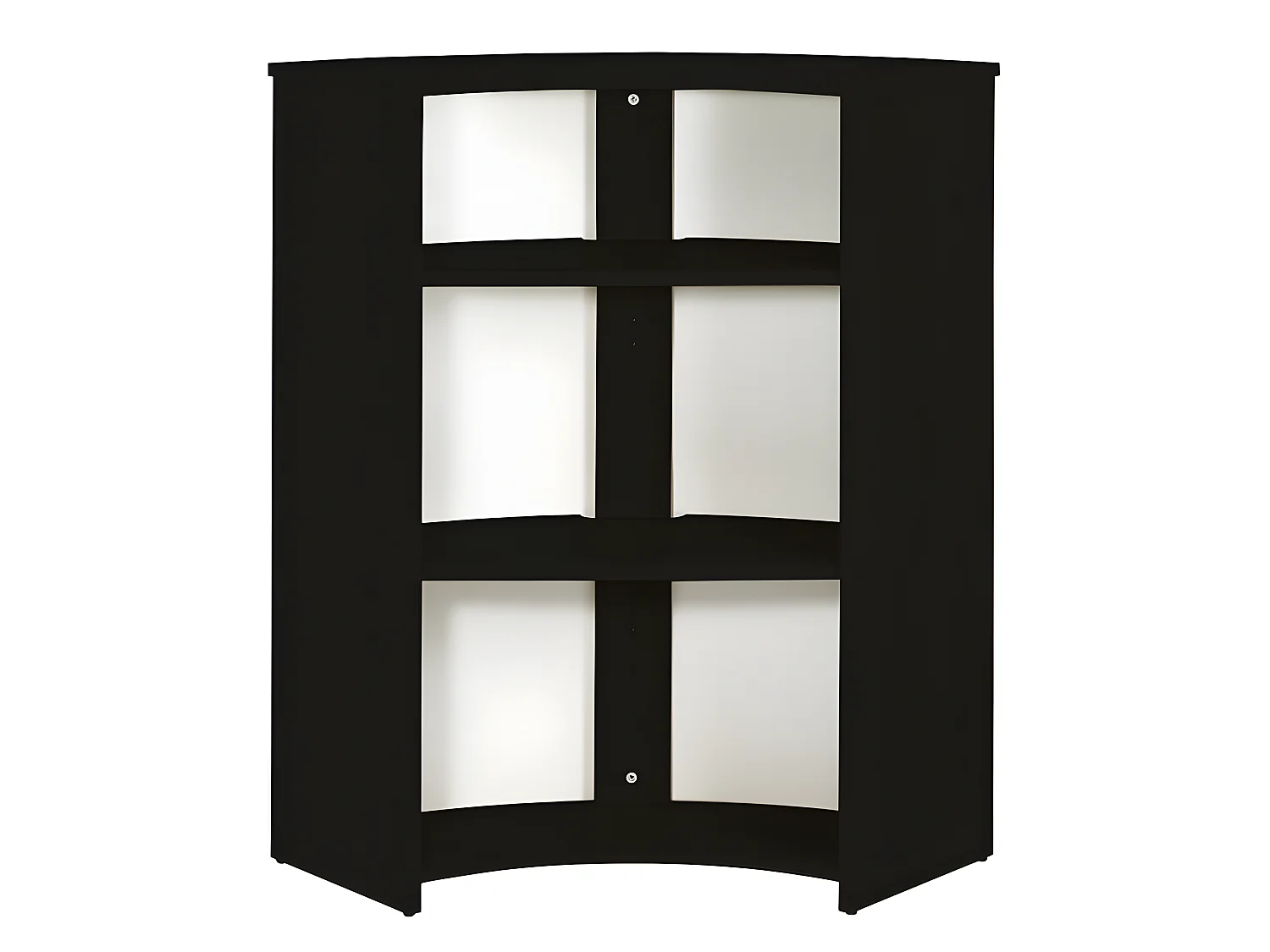 Meuble-Comptoir Bar 96 cm Noir 3 Niches - Coloris: New York 500