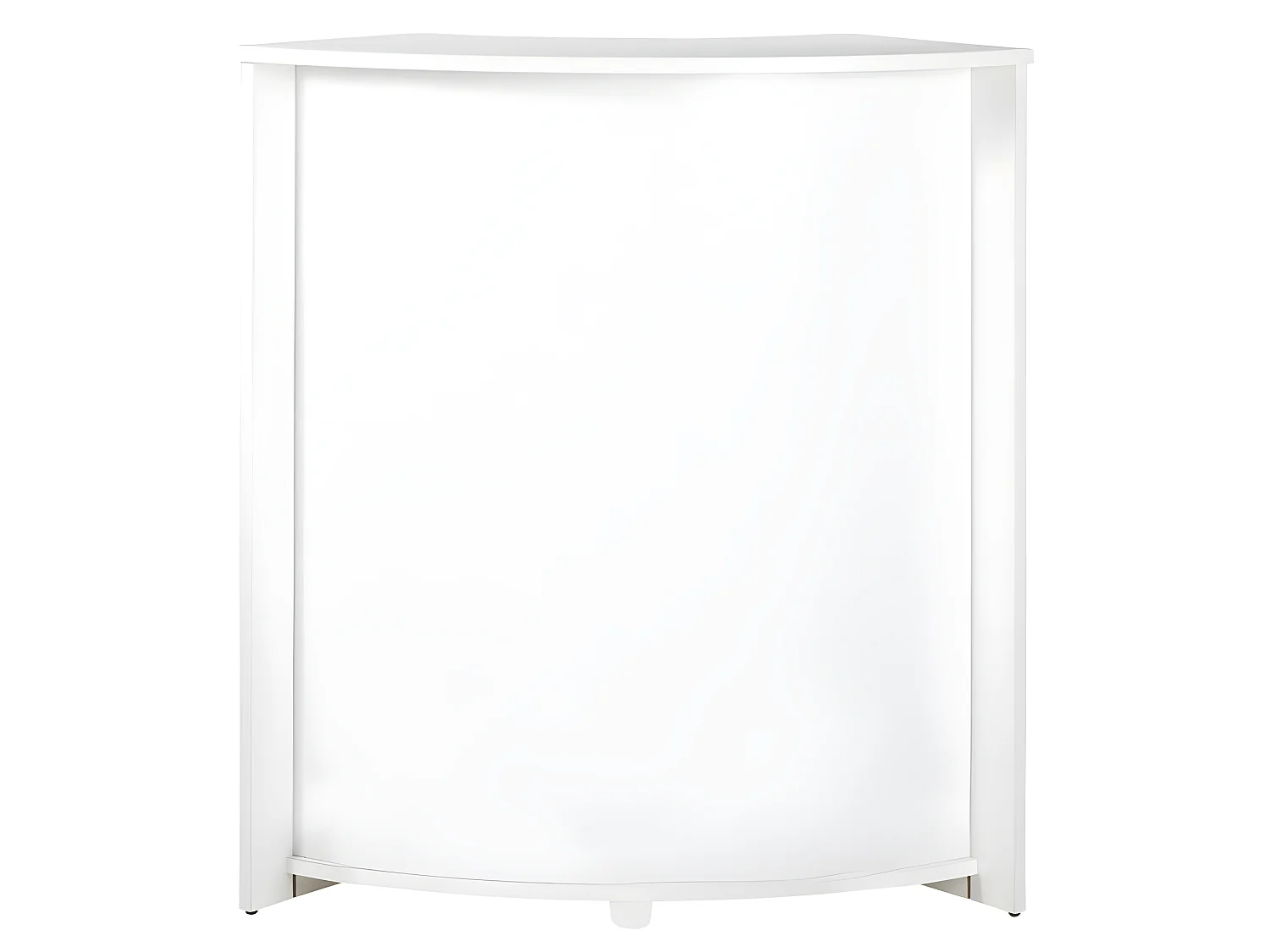 Meuble Comptoir Bar 96 cm Blanc 3 Niches - Coloris: Blanc