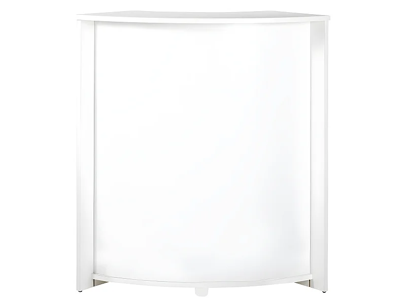 Meuble Comptoir Bar 96 cm Blanc 3 Niches - Coloris: Blanc