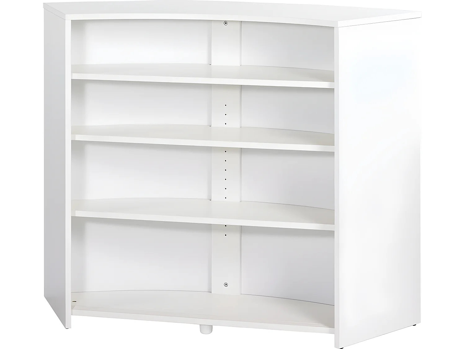 Meuble Bar, Meuble Comptoir Blanc 135 cm - Coloris: Rock 451