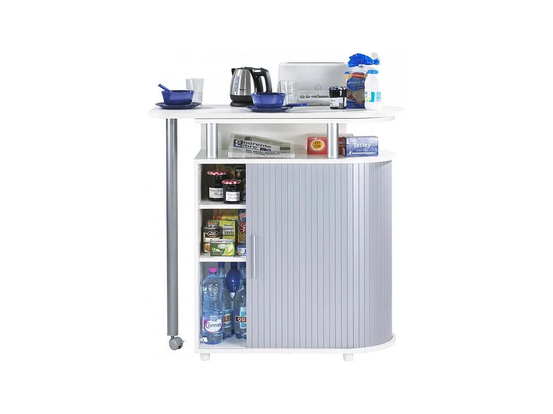 Mange-Debout Blanc Alu