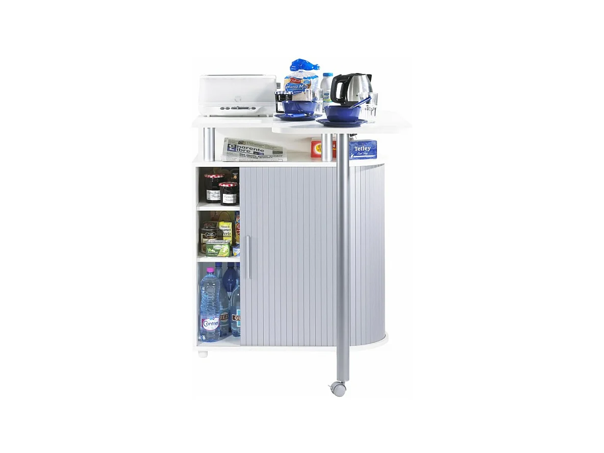 Mange-Debout Blanc Alu