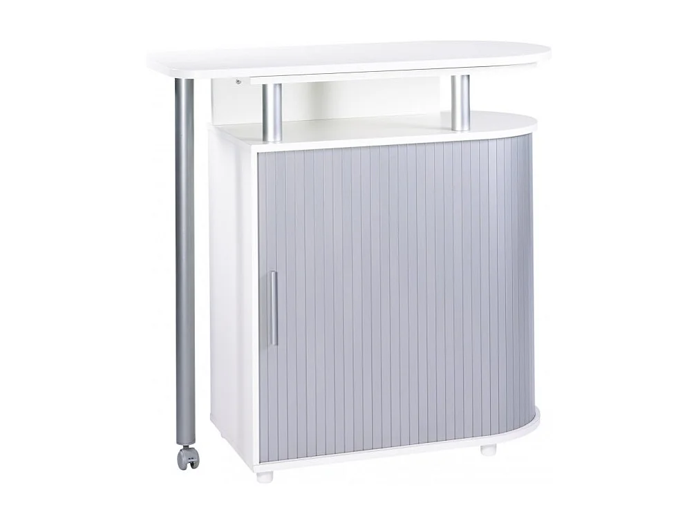 Mange-Debout Blanc Alu