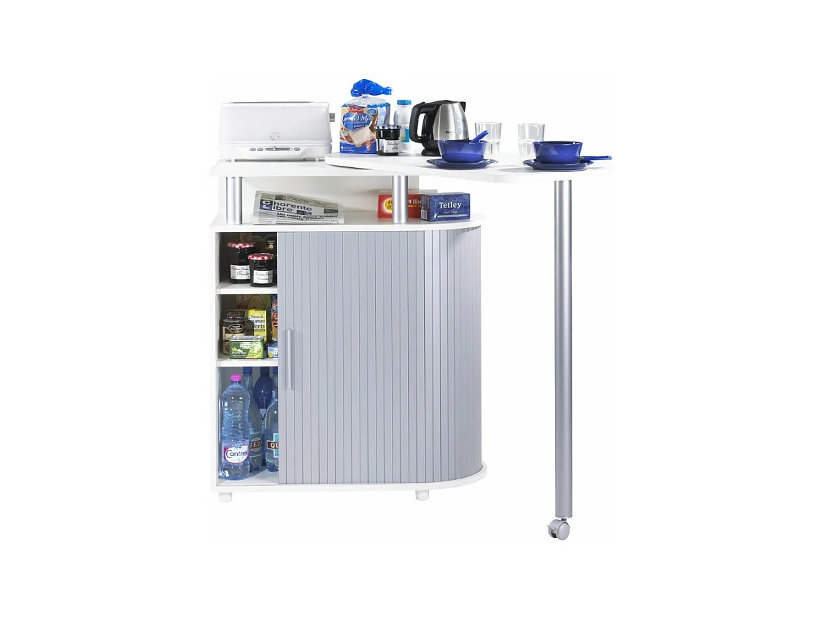 Mange-Debout Blanc Alu