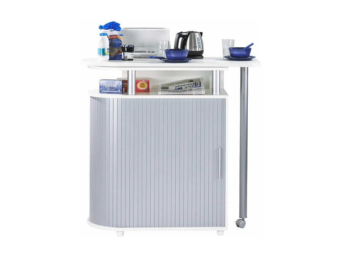 Mange-Debout Blanc Alu