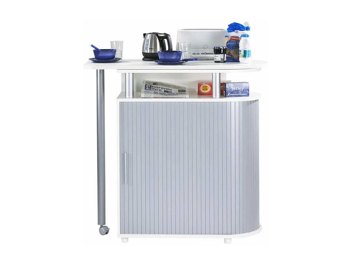 Mange-Debout Blanc Alu