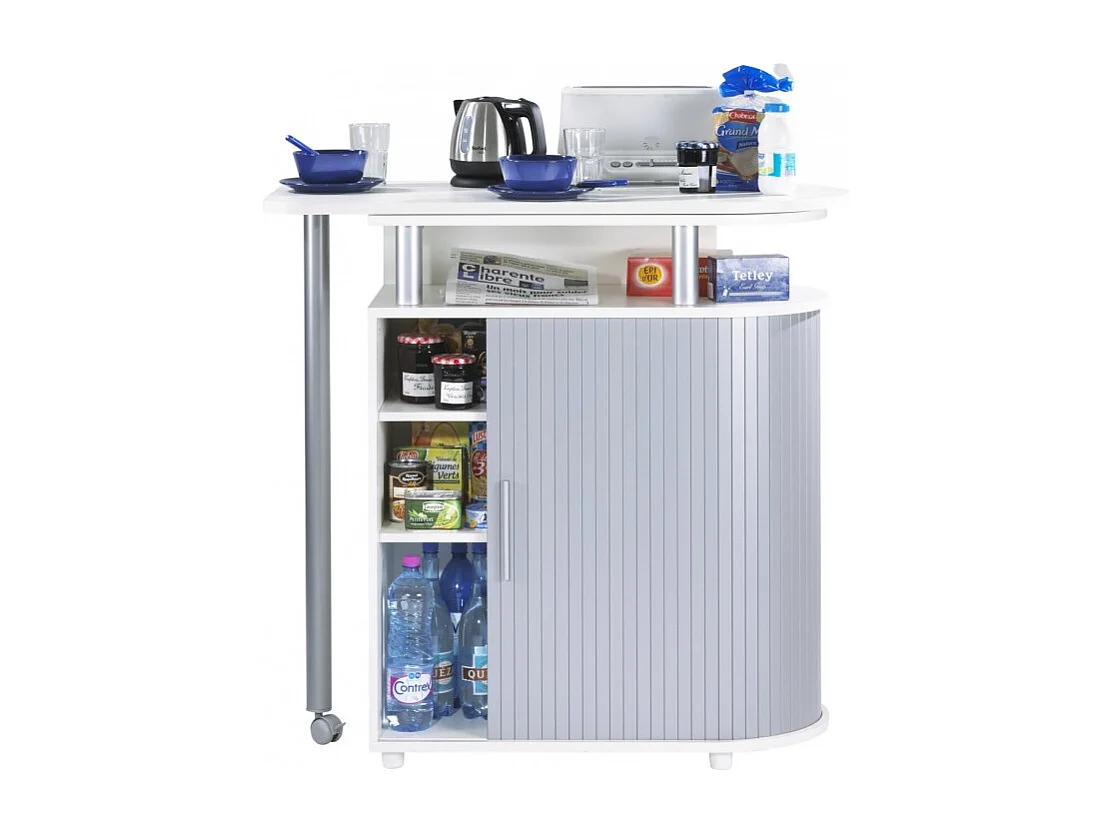 Mange-Debout Blanc Alu