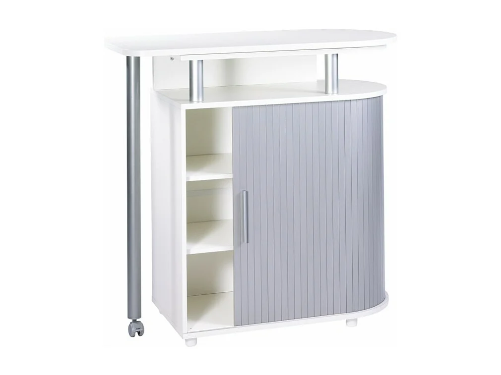 Mange-Debout Blanc Alu