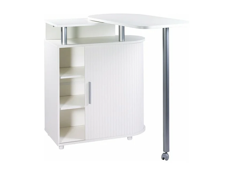 Mange-Debout Blanc Table Pivotante