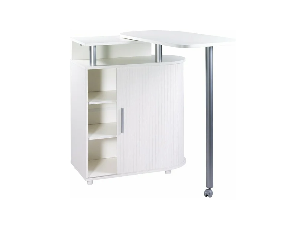 Mange-Debout Blanc Table Pivotante