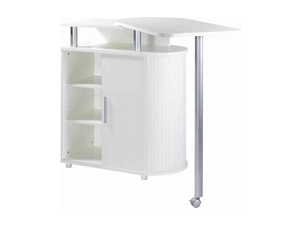 Mange-Debout Blanc Table Pivotante