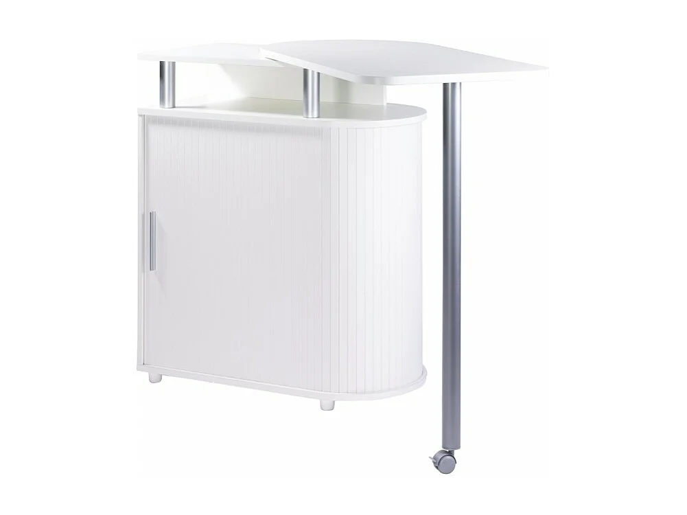 Mange-Debout Blanc Table Pivotante