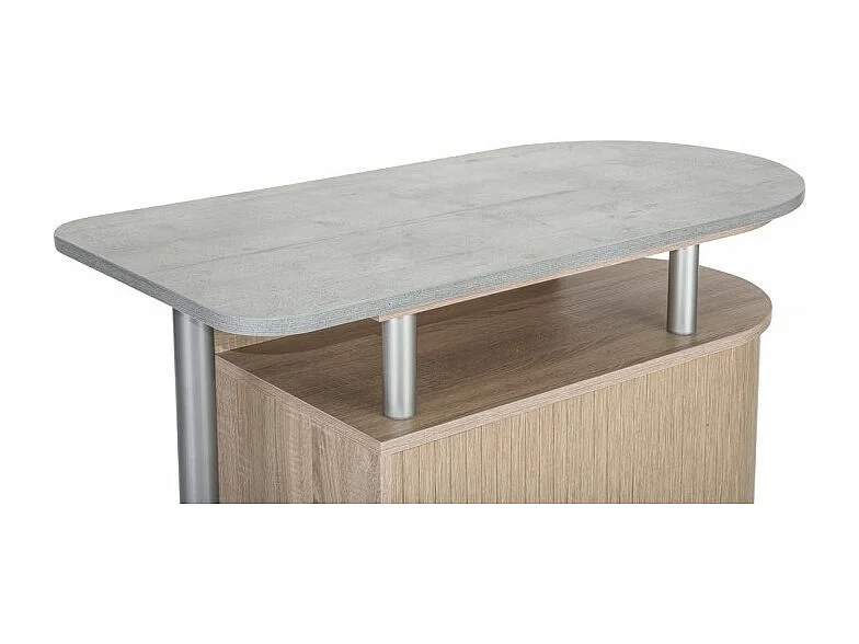 Desserte de Cuisine et Table Pivotante Chêne