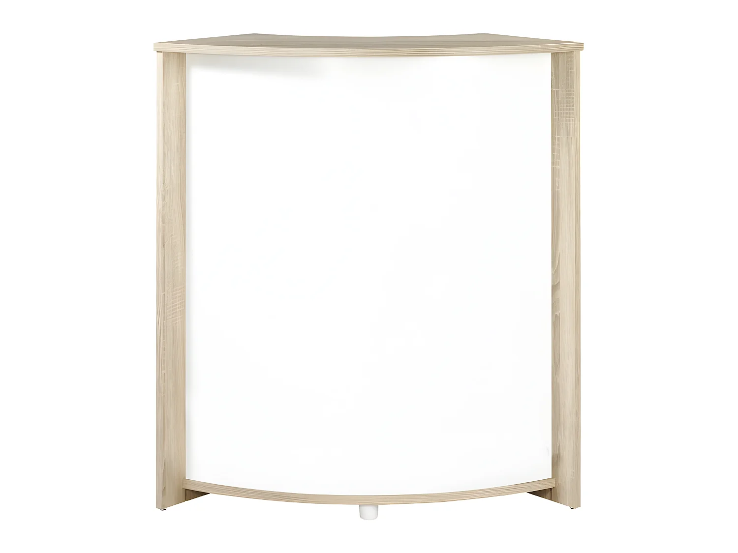 Meuble-Comptoir Bar Chêne 3 Niches 96,7 x 104,8 x 44,9 cm - Coloris: Blanc