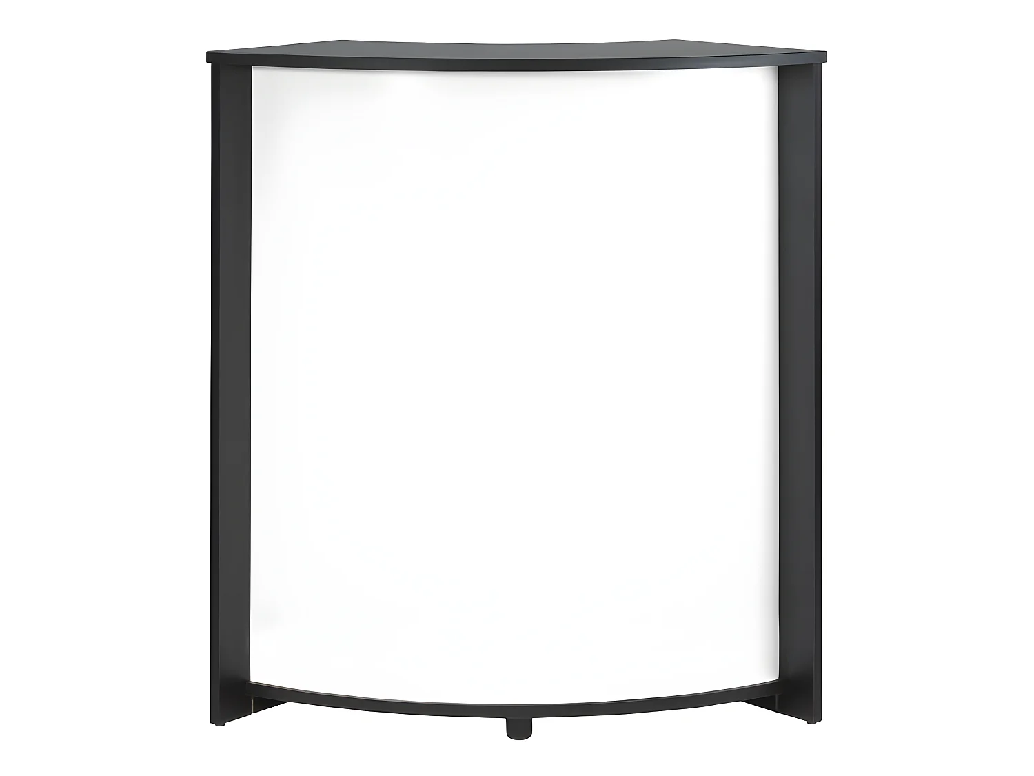 Meuble-Comptoir Bar 96 cm Noir 3 Niches - Coloris: Blanc