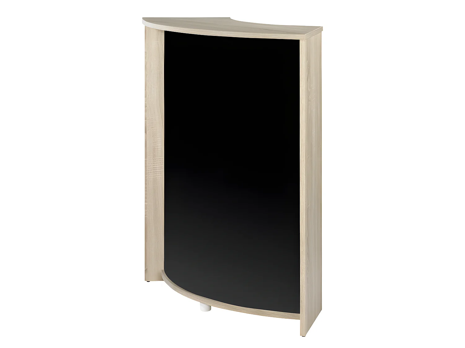 Meuble-Comptoir Bar Chêne 3 Niches 96,7 x 104,8 x 44,9 cm - Coloris: Noir