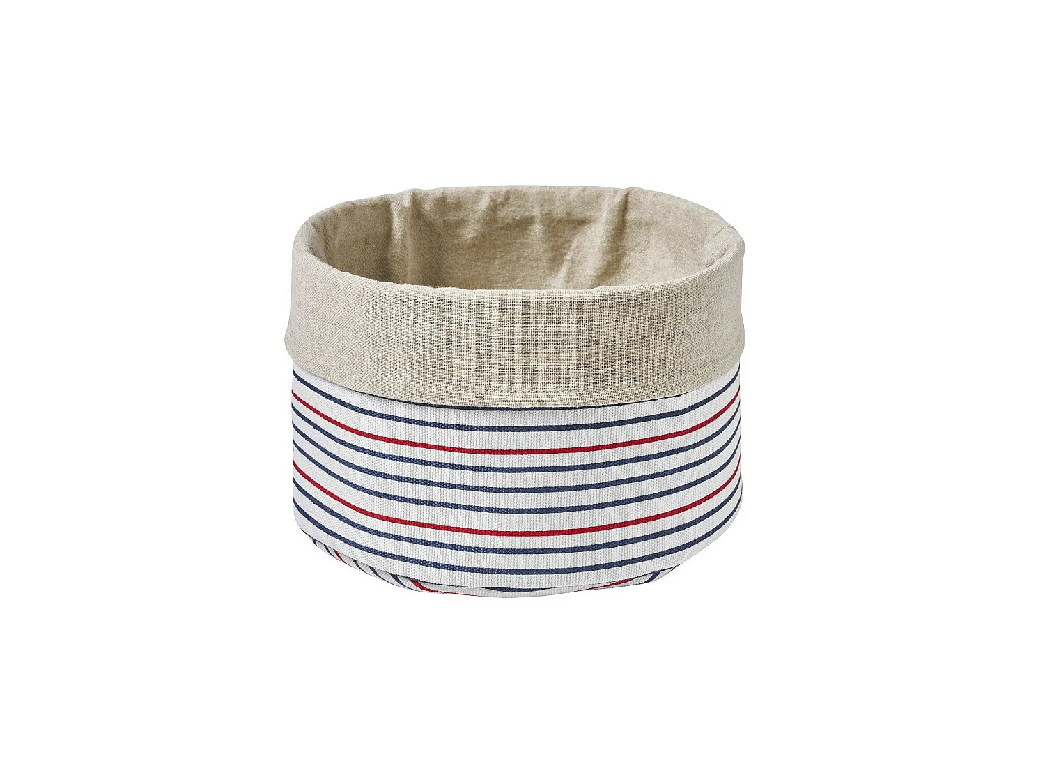 Lot de 2 paniers de rangement à rayures en polycoton MAGELLAN