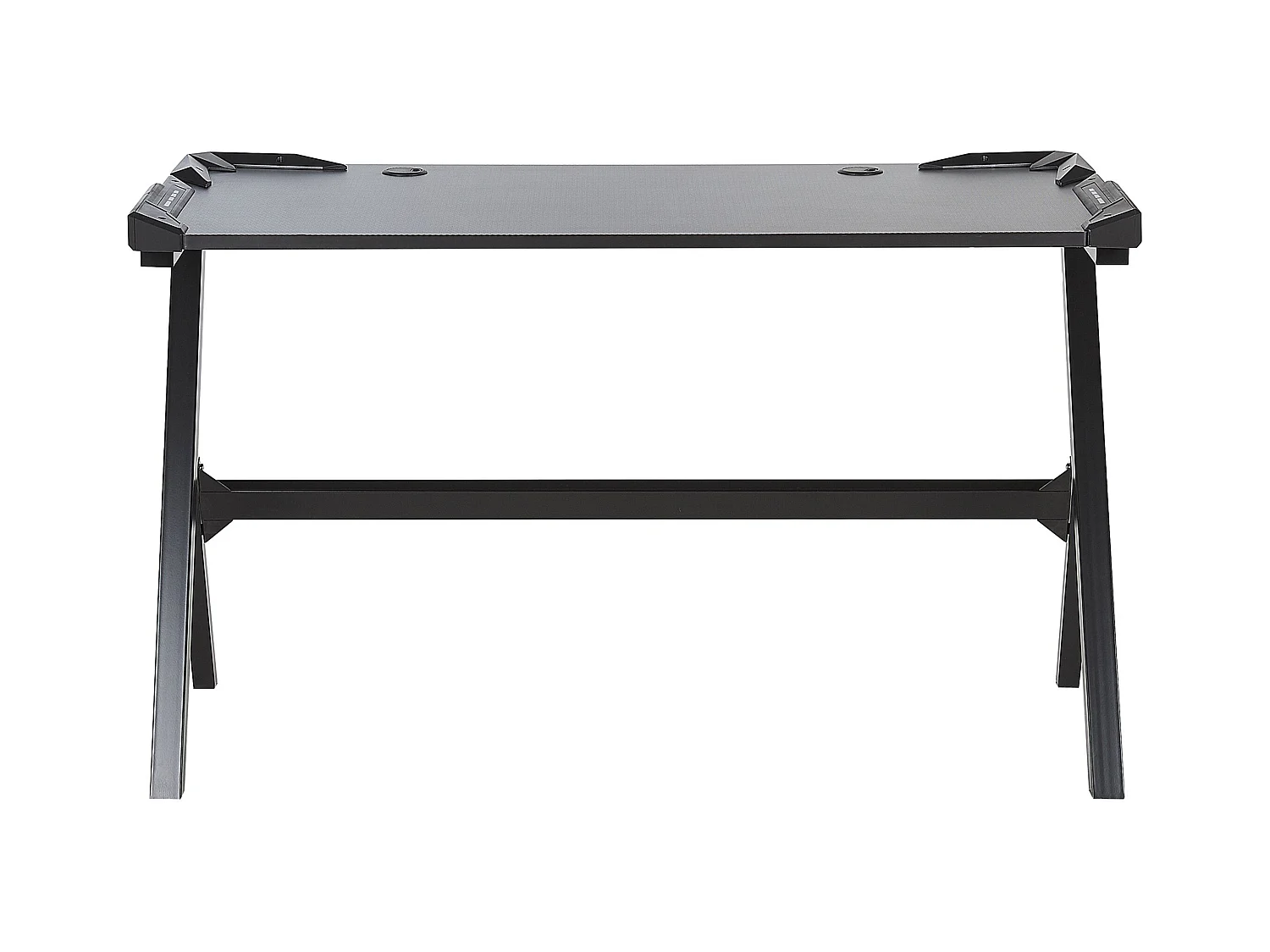 Bureau de jeu DANVERS Noir 120 cm 60 cm LED RVB