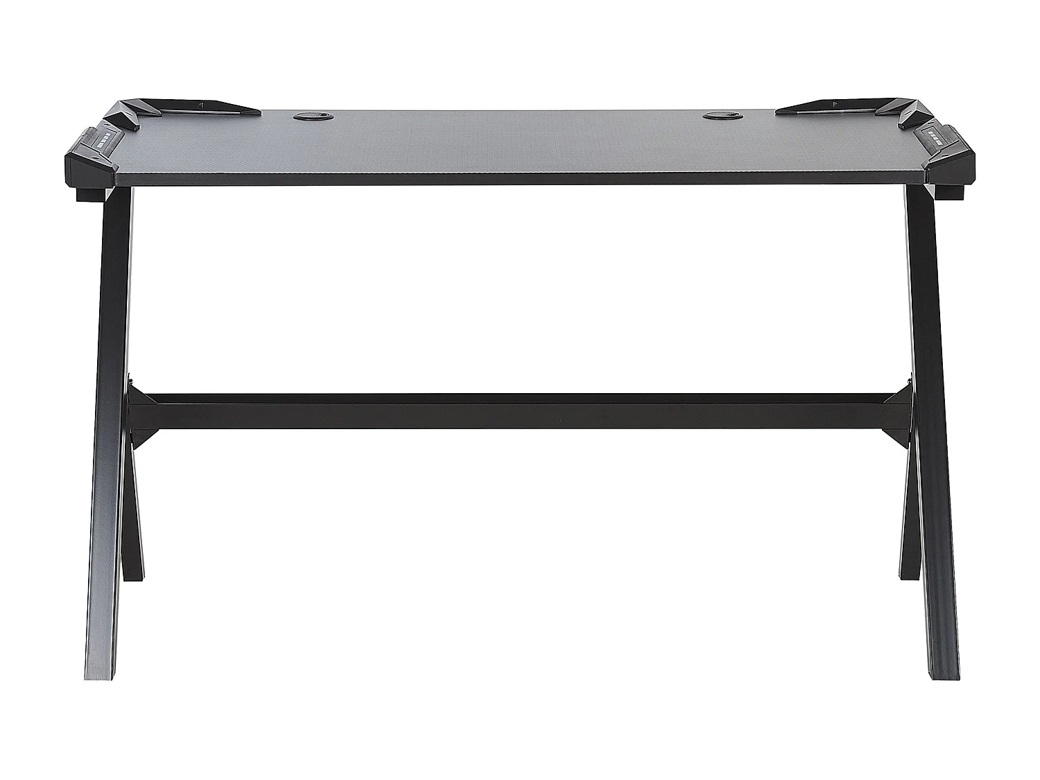 Gaming-Tisch DANVERS Schwarz 120 cm 60 cm RGB LED