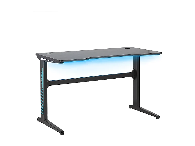Game bureau DORAN Zwart 120 cm 60 cm RGB LED