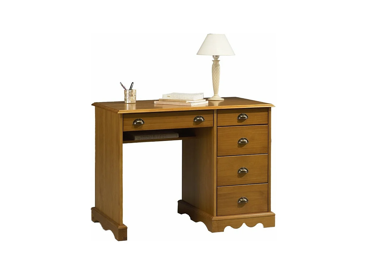 Bureau Junior Pin Miel de Style Anglais