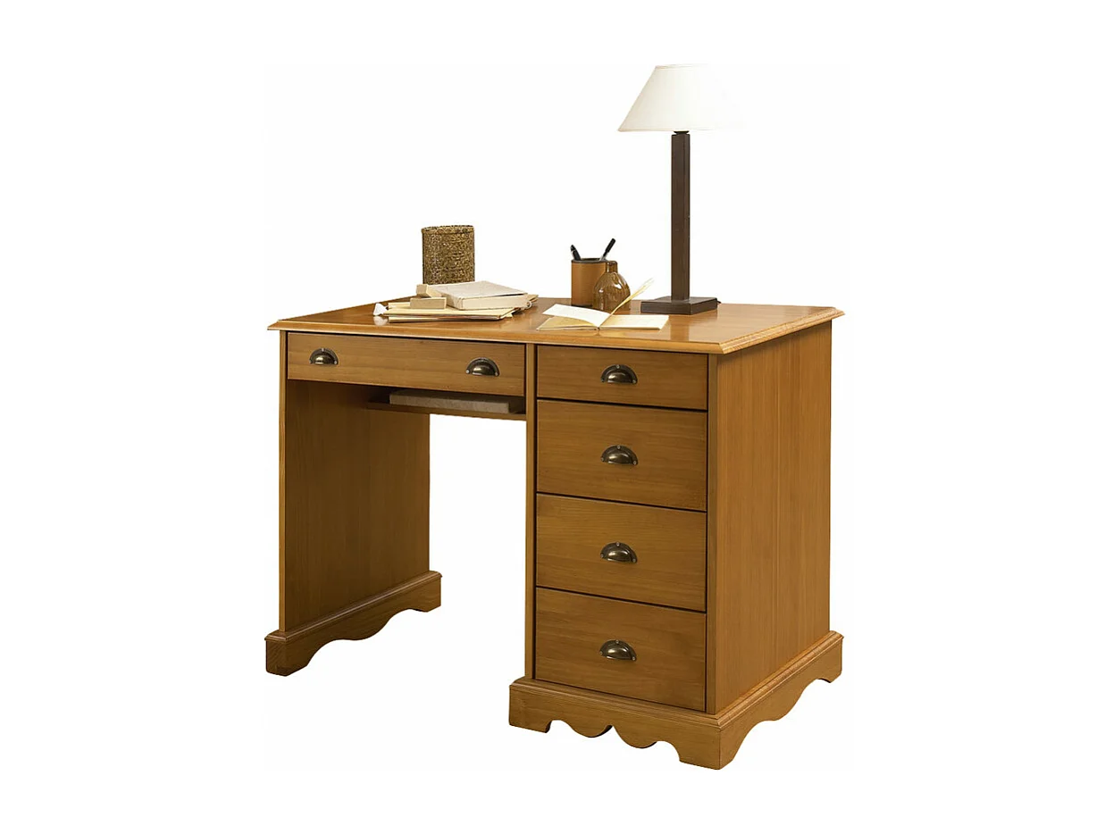 Bureau Junior Pin Miel de Style Anglais