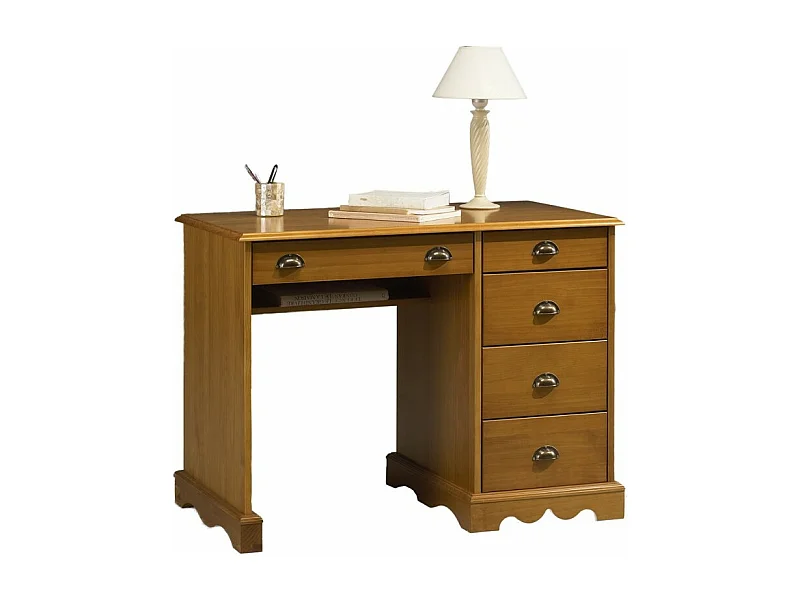 Bureau Junior Pin Miel de Style Anglais