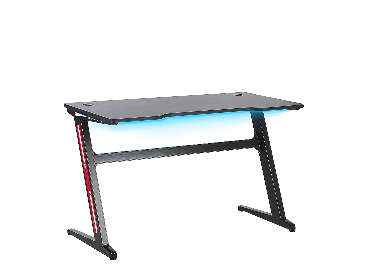 Bureau de jeu DARFUR Noir 120 cm 60 cm LED RVB