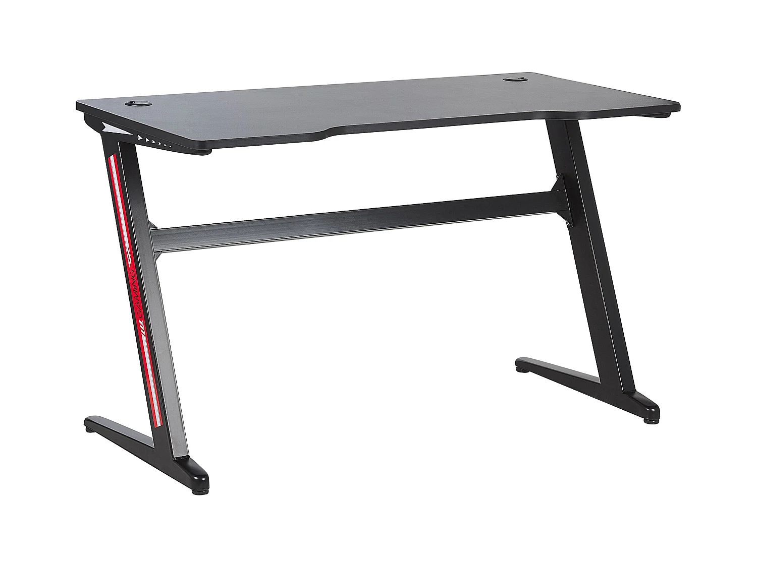 Futuristischer Gaming-Tisch schwarz mit RGB LED Beleuchtung 120 x 60 cm Darfur