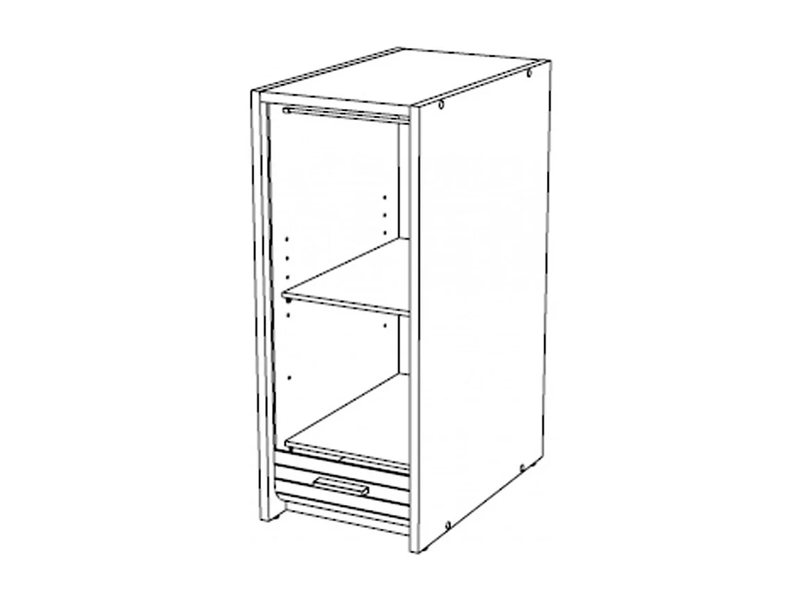 Bureau Noir 2 Caissons à Rideau 120 cm - Coloris: Vagues Grises 810