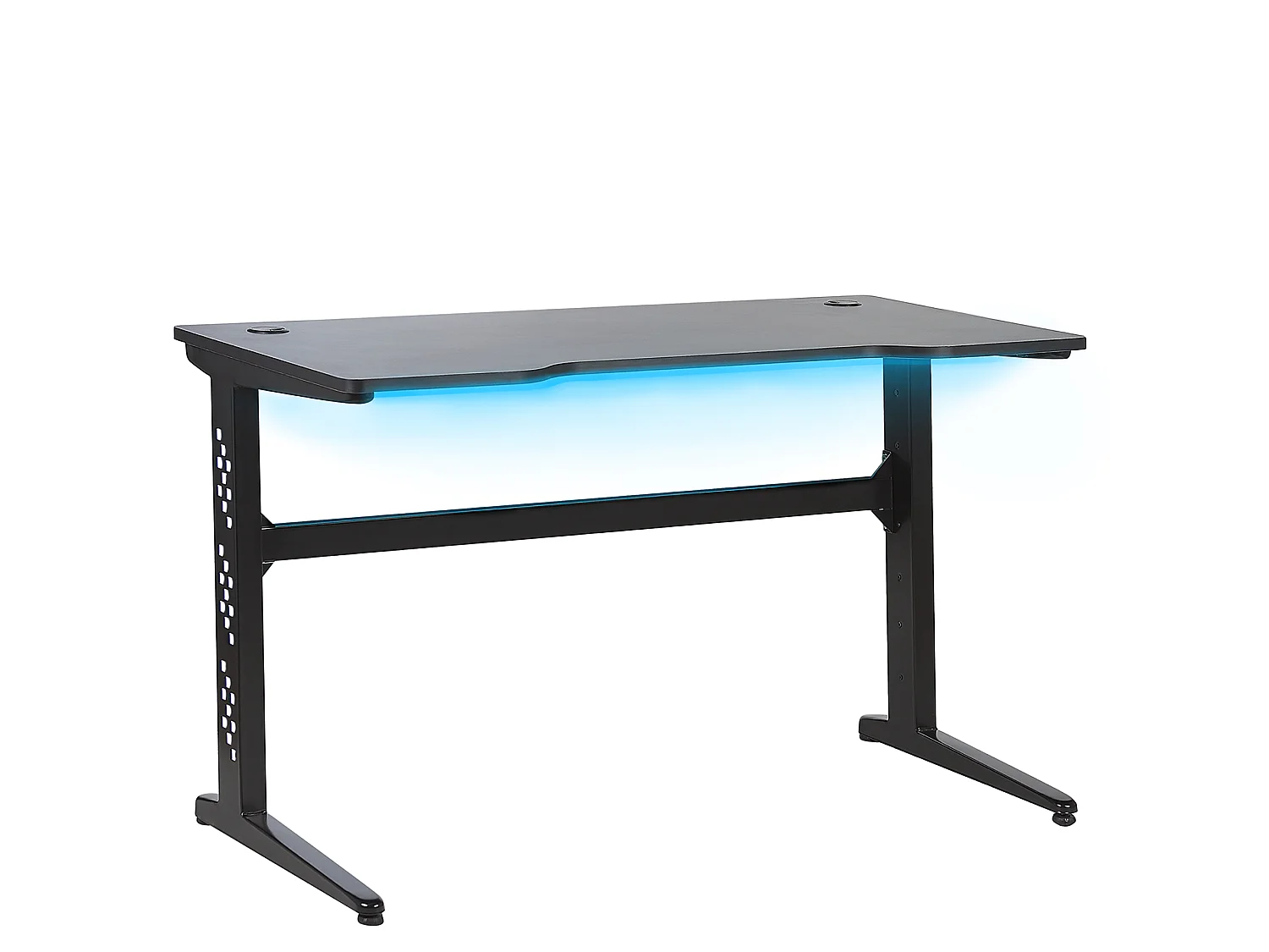 Secretária de jogos DEXTER Preto 120 cm 60 cm LED RGB