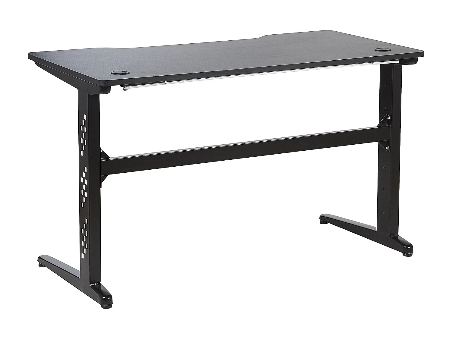 Secretária de jogos DEXTER Preto 120 cm 60 cm LED RGB